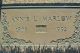 A Z Annie Lammon Marlow Headstone 1908-1992