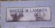 Maggie Belle McKee Lammon Headstone 1897 - 1960